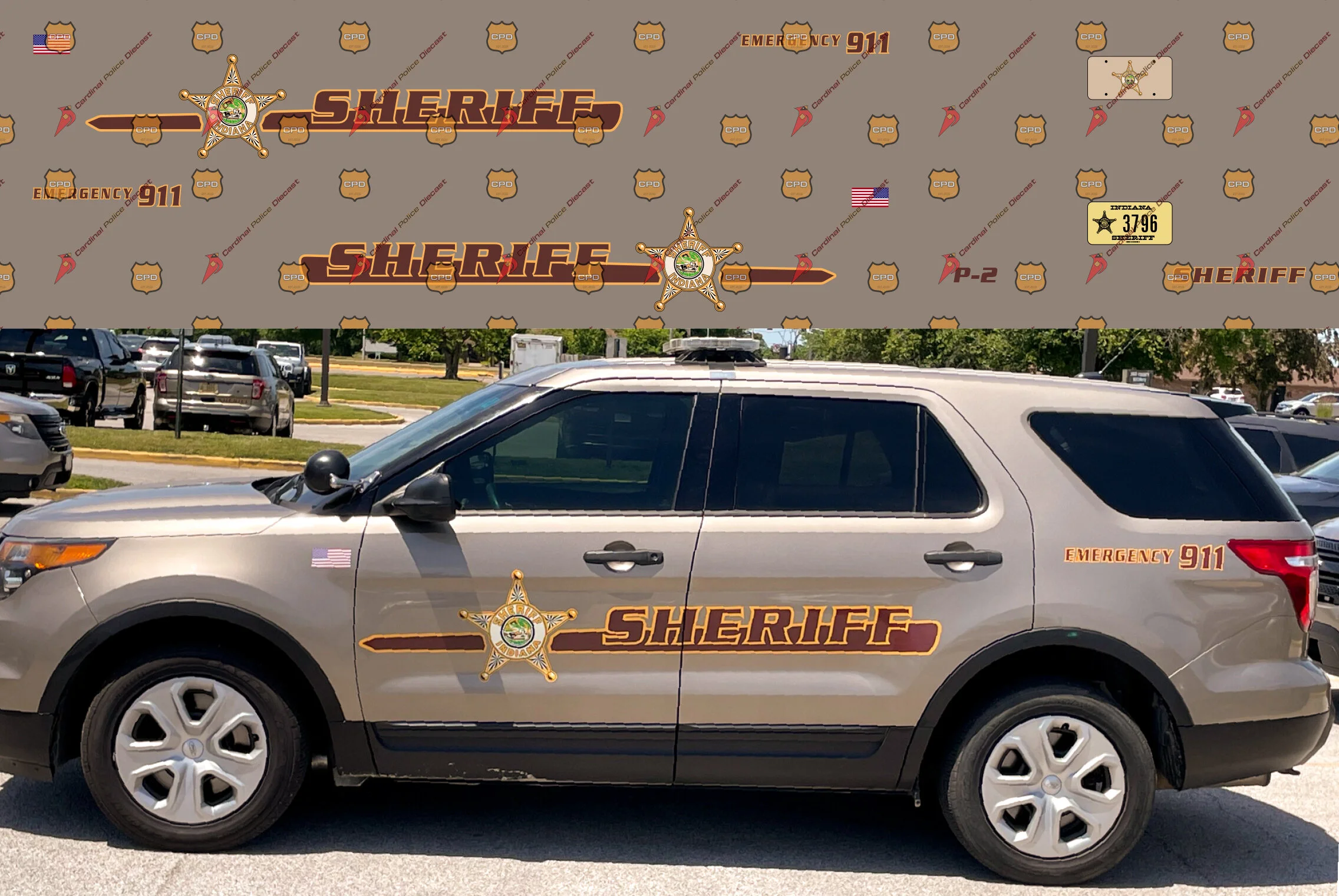 1/32 — Decals Store — Cardinal Police Diecast